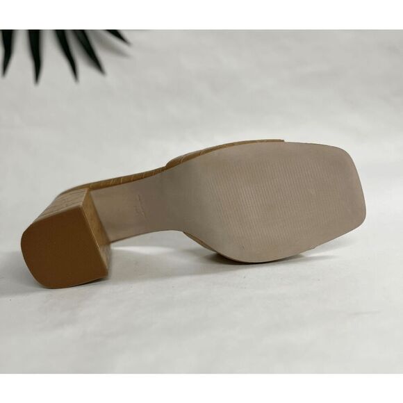Steve Madden Women's Alaya Slip-On Block-Heel Mule Sandals - Tan 11M - Picture 5 of 8